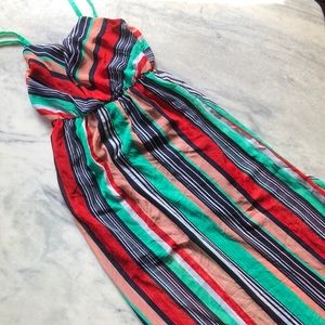 Maxi Striped Multicolor Dress